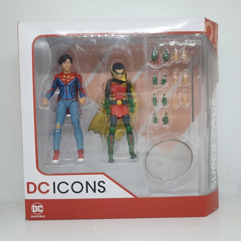 DC Icons Multiverse McFarlane Robin Damian Wayne Superboy Jon Kent Batman Superman Justice League