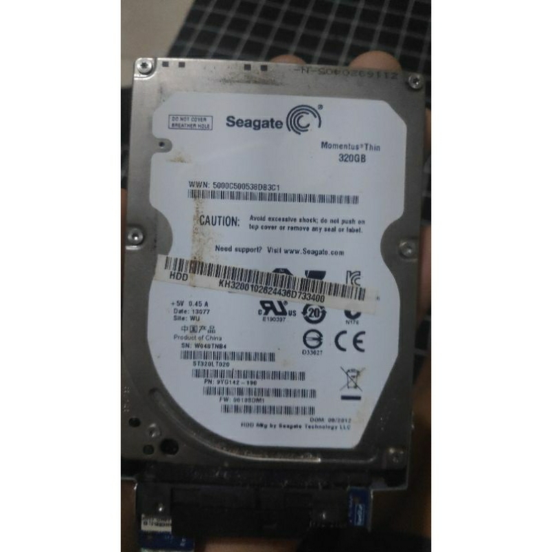 hardisk laptop 320gb Seagate copotan laptop bekas normal
