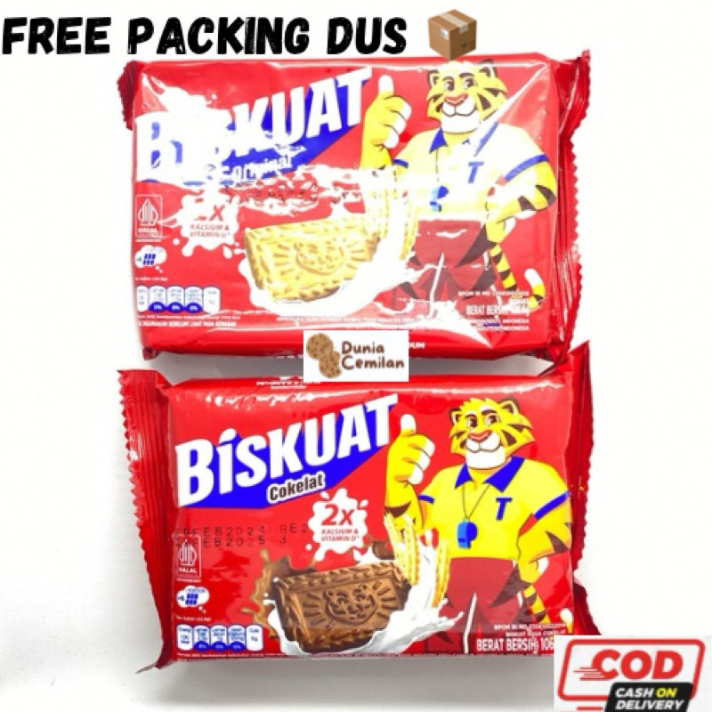 

[TERMURAH!] Biskuit Biskuat 106.4gr Satuan - Biskuit Original Chocolate Enak Murah