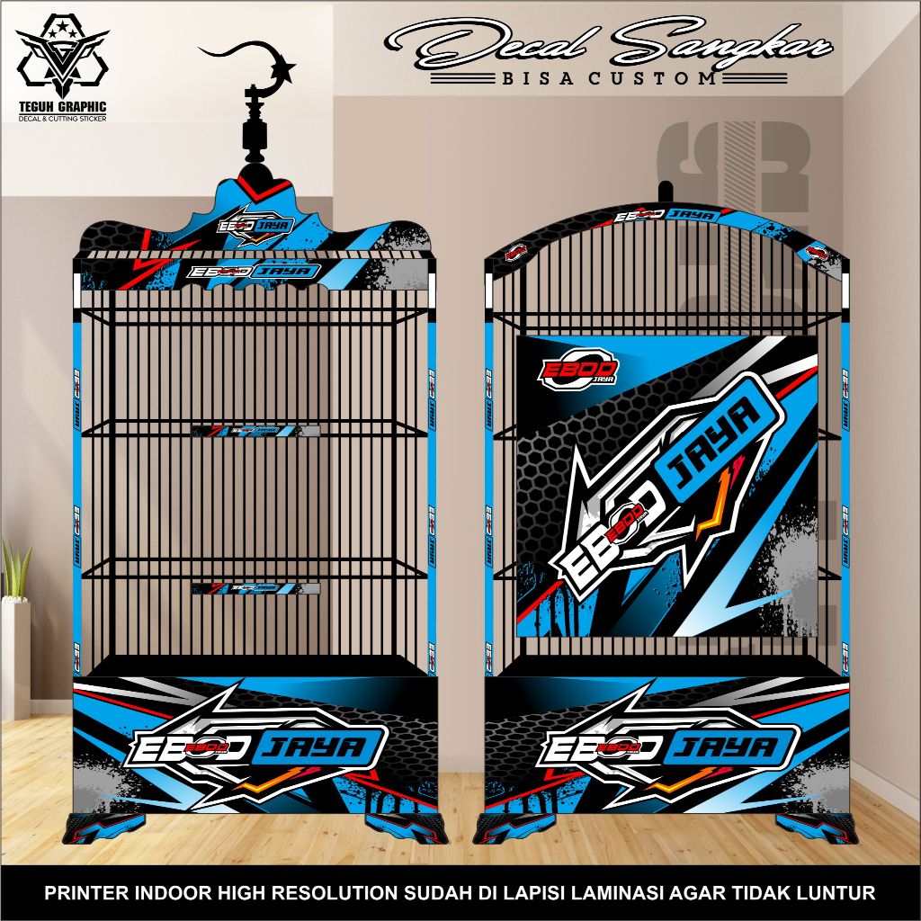 Stiker Sangkar Kosan Ebod Racing Sport