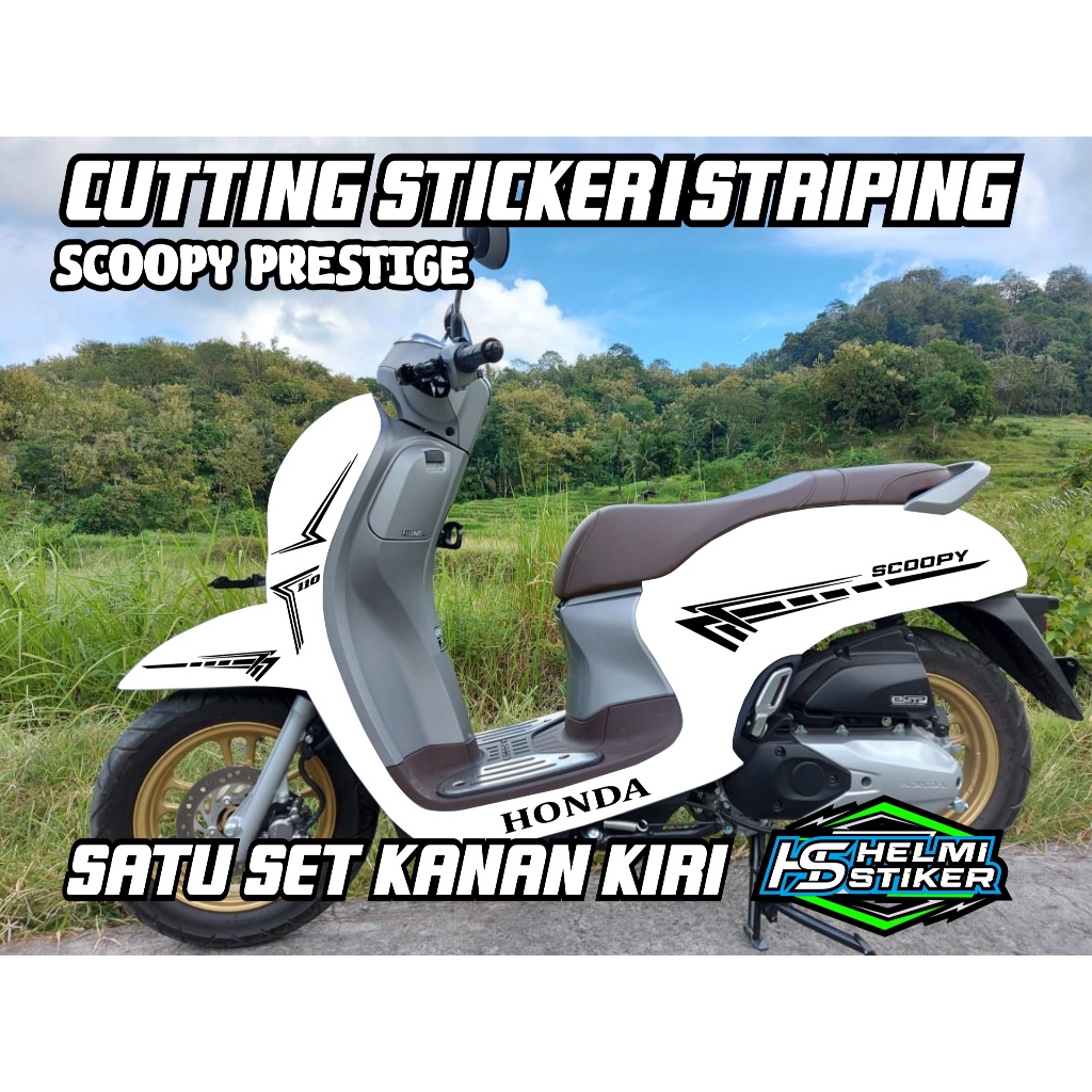 CUTTING STICKER/STRIPING MOTOR MATIC SCOOPY 2020-2024 PRESTIGE