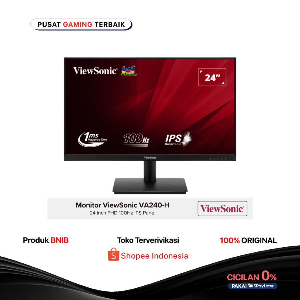 Viewsonic Monitor VA240-H Full HD 100Hz LED
