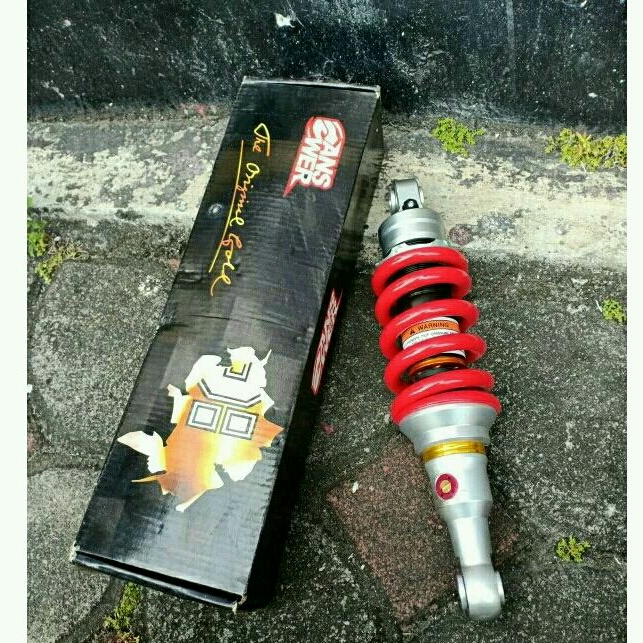 SHOCKBREAKER BELAKANG SUZUKI SATRIA FU 150 MERAH MERK ANSWER SINGLE KLIK NON TABUNG