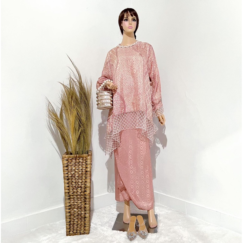 NAYA TUNIK SET BATIK PULAUAN WARNA PASTEL VISCOSE