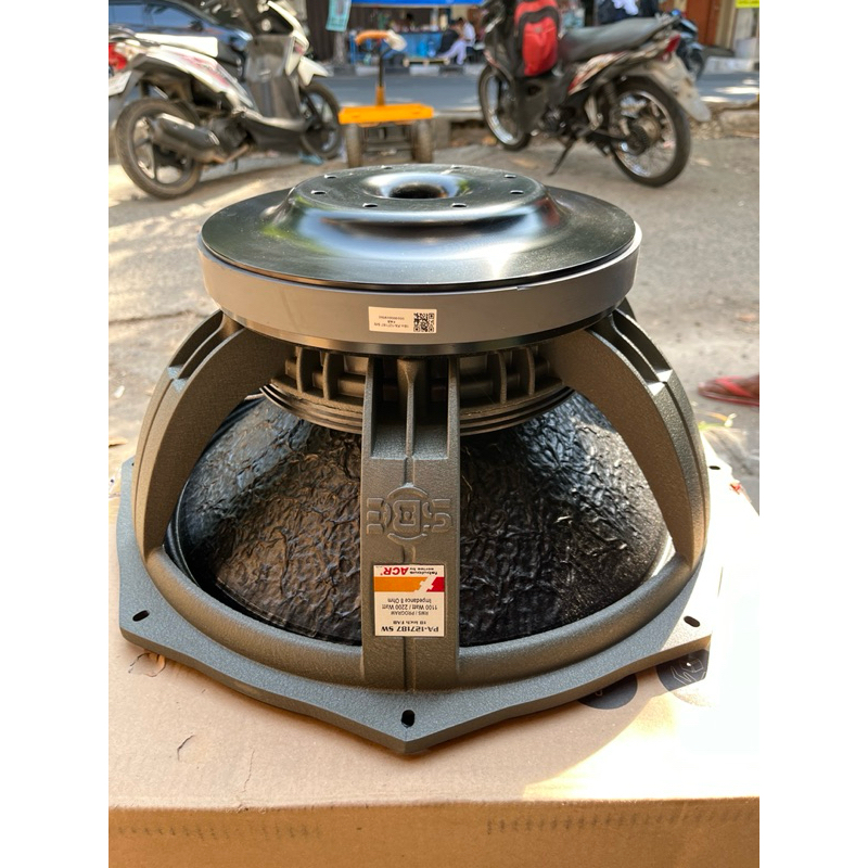 Speaker ACR Fabulous 127187 18in 18inch 18inci subwoofer 1100-2200watt coil 5in daun coating luar da