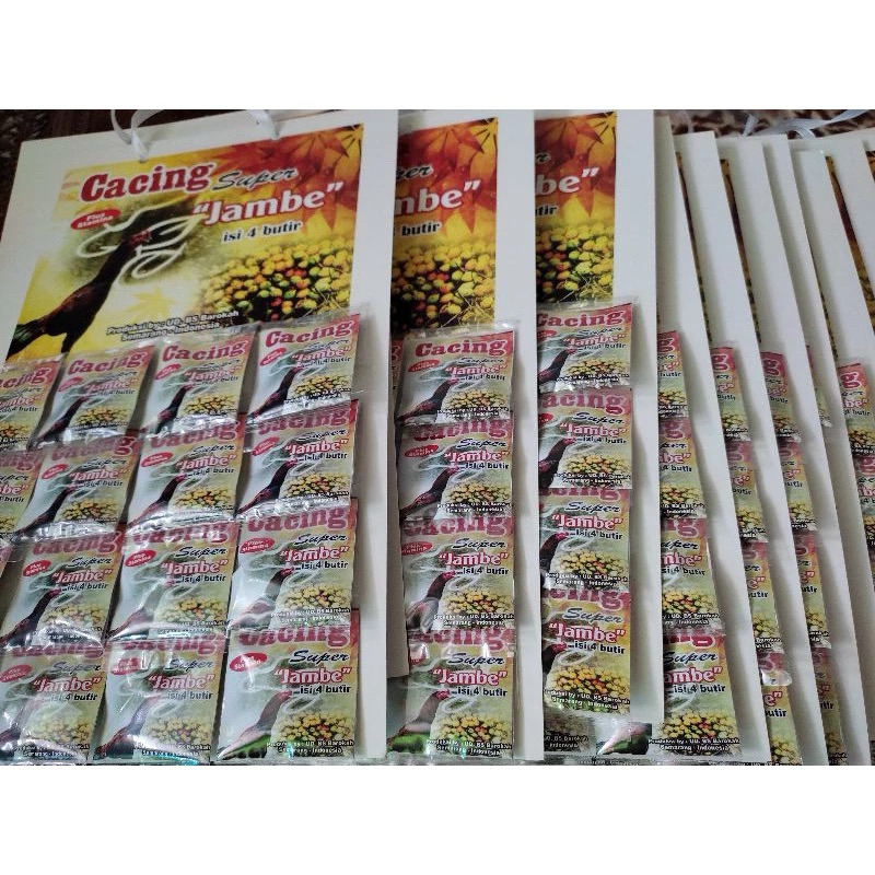 Obat cacing super jambe penambah stamina ayam aduan