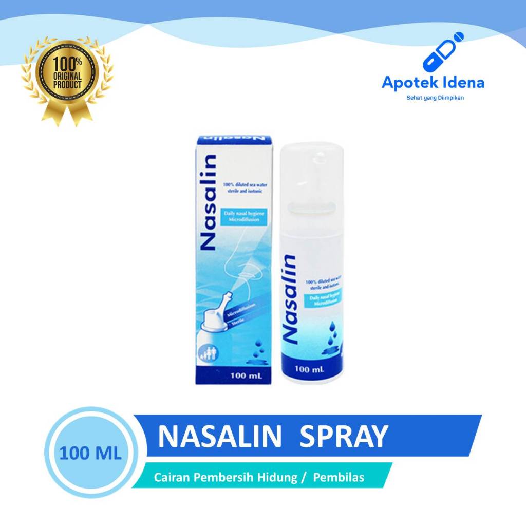 NASALIN Spray 100ml Daily Nasal Hygiene, cairan pembersih/pembilas hidung