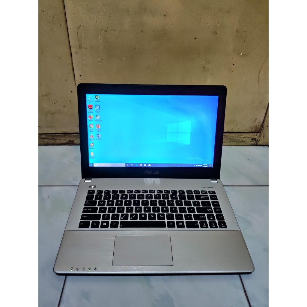 Laptop Asus 14 i7 gen 4 16GB RAM 256GB SSD Nvidia 2GB Windows 10 Bekas