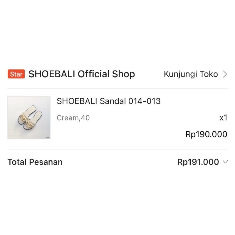 SANDAL WANITA SHOEBALI preloved