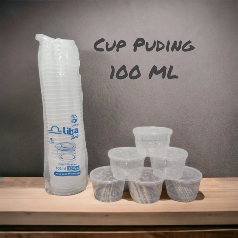Cup Puding/Gelas Puding/Cup Jely 100 ML/Cup Puding 150 ML