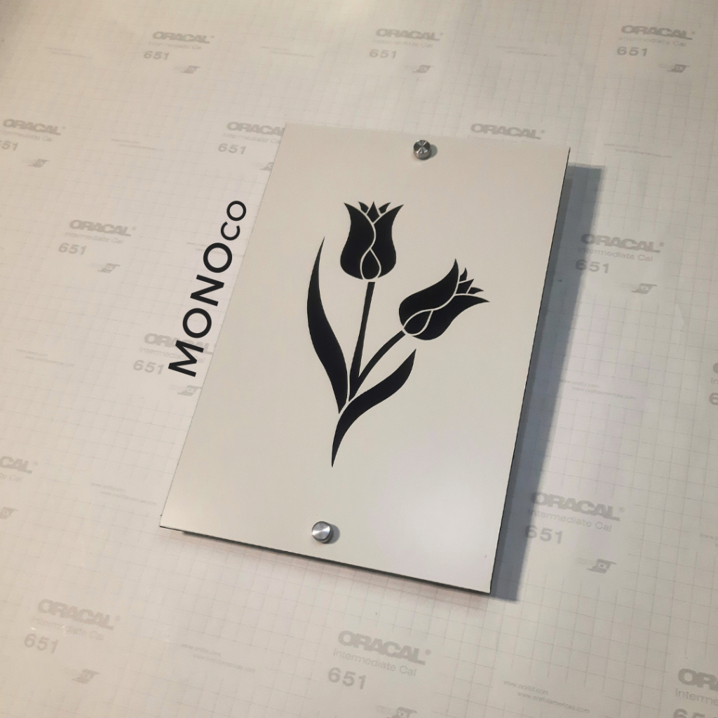 Dekorasi Dinding Lily pajangan Aesthetic blok Putih gambar Hitam WALL DECOR / DEKORASI RUMAH / HIASA