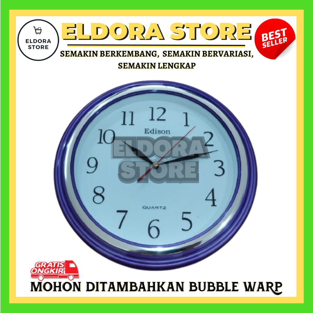 JAM DINDING EDISON EDW 12 T16 MTL UNGU ORIGINAL | JAM DINDING EDISON | JAM DINDING