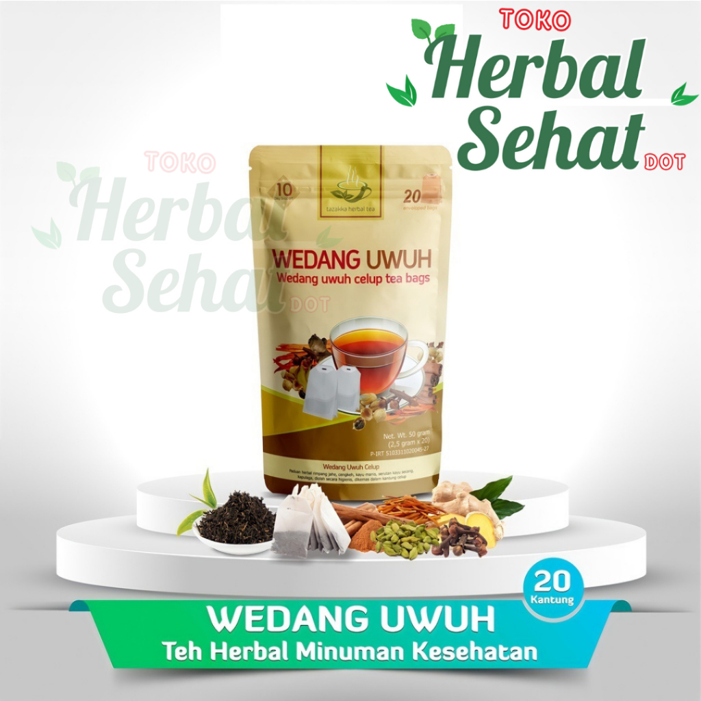 

Wedang uwuh Herbal Tazakka isi 20 kantong membantu menjaga kesehatan tubuh