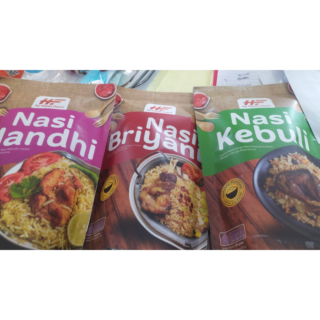 

BERAS BASMATI 240 Gram + BUMBU INSTAN NASI BRIYANI , BUKHORI , KABSAH , KEBULI , MANDHI