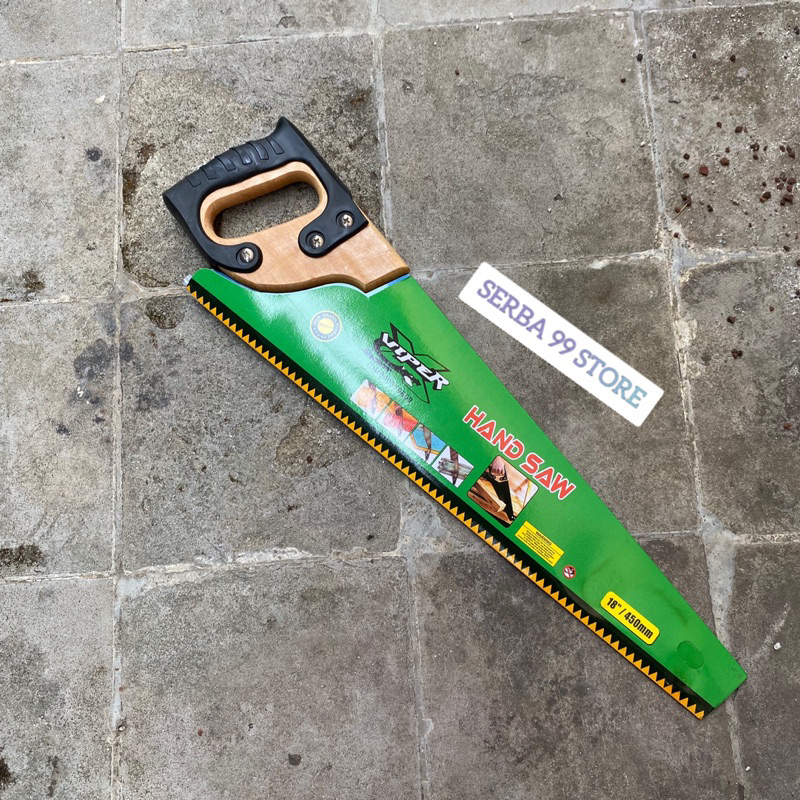 GERGAJI MANUAL KAYU BAMBU CAP VIPER SUDAH DI ASAH SIAP PAKAI 18 in