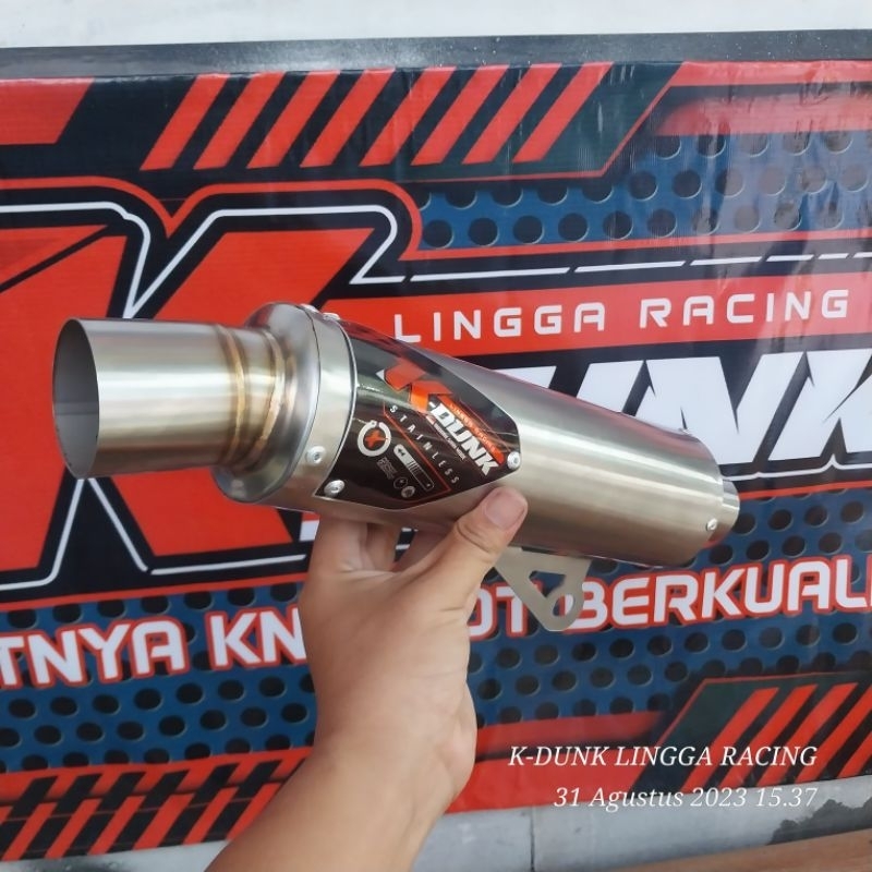 Slincer Knalpot K-DUNK Samlong Stainlis Free laser Nama