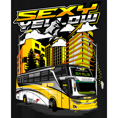 STIKER BUSMANIA SEXY YELLOW 5PCS