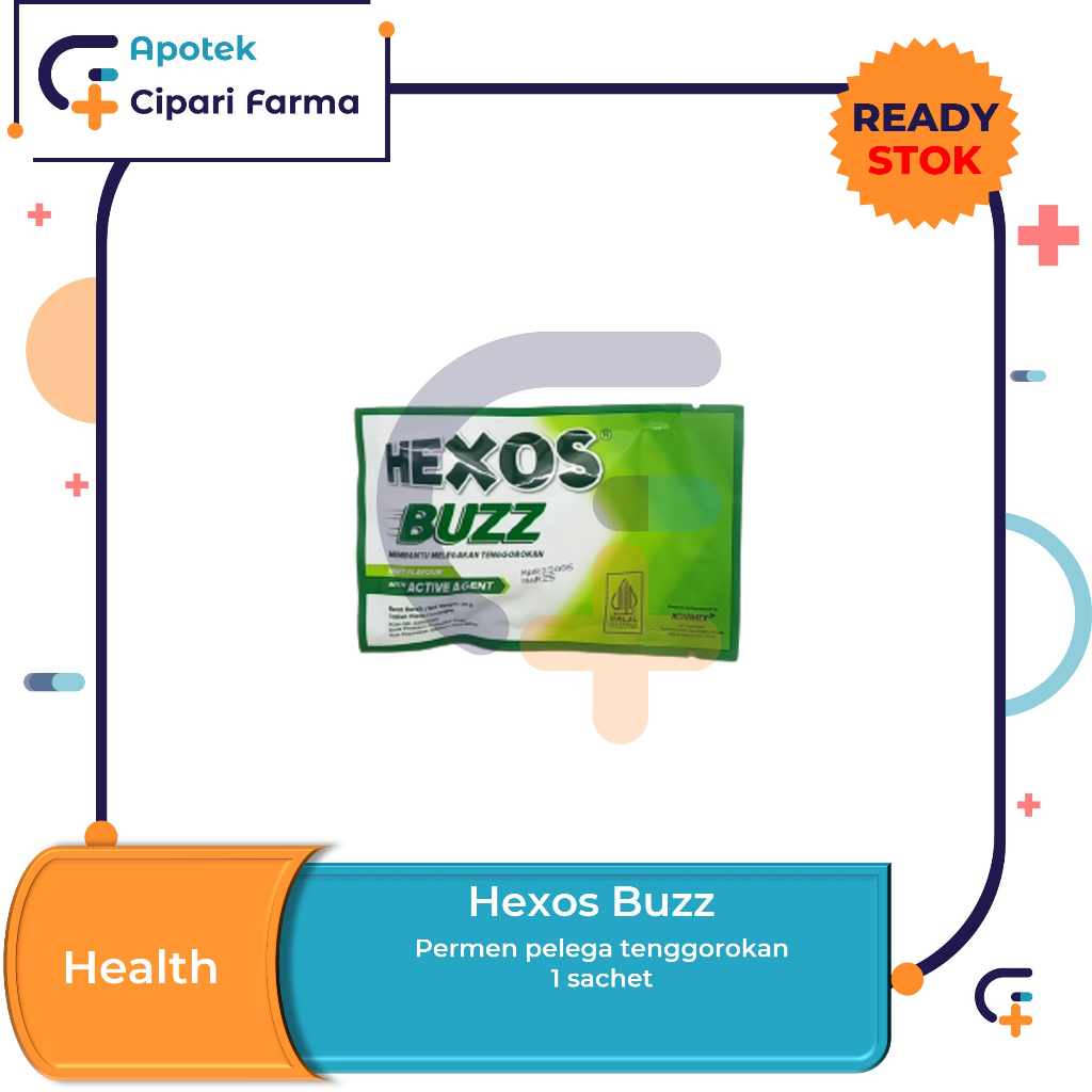 

Hexos Buzz Permen Pelega Tenggorokan 20gr