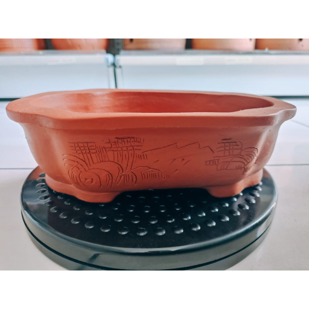 Pot Bonsai Keramik Terakota kualitas L002