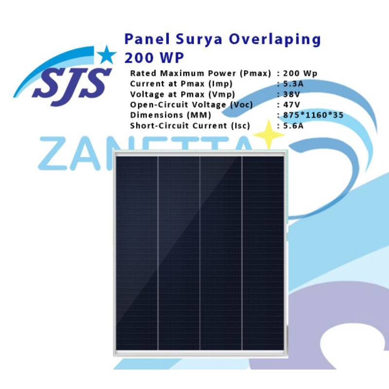 Solar cell 200wp Mono Shingled model terbaru