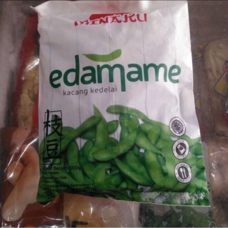 

Edamame Salted (Asin) Minaku 500gr