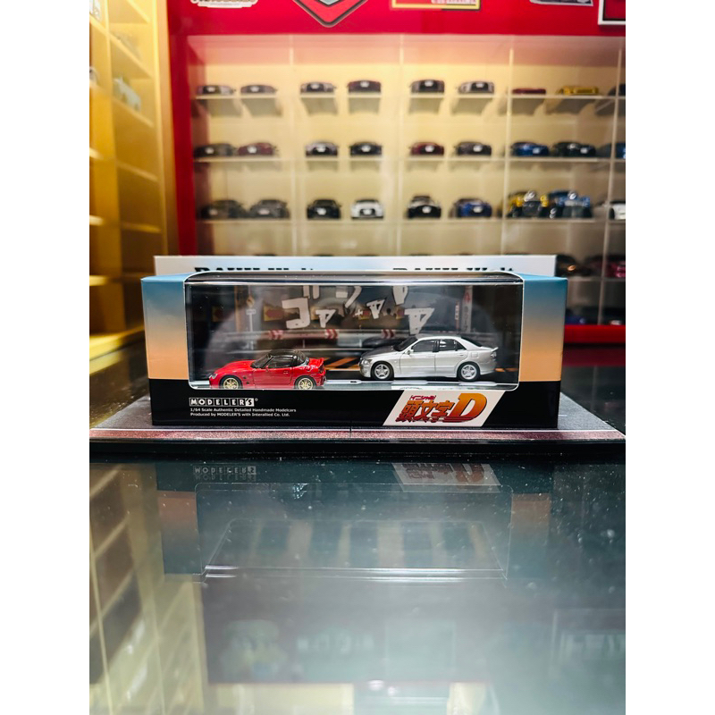 Hi Story 1:64 Modeler's Initial D Vol 14 EA11R Red & SXE10 Silver