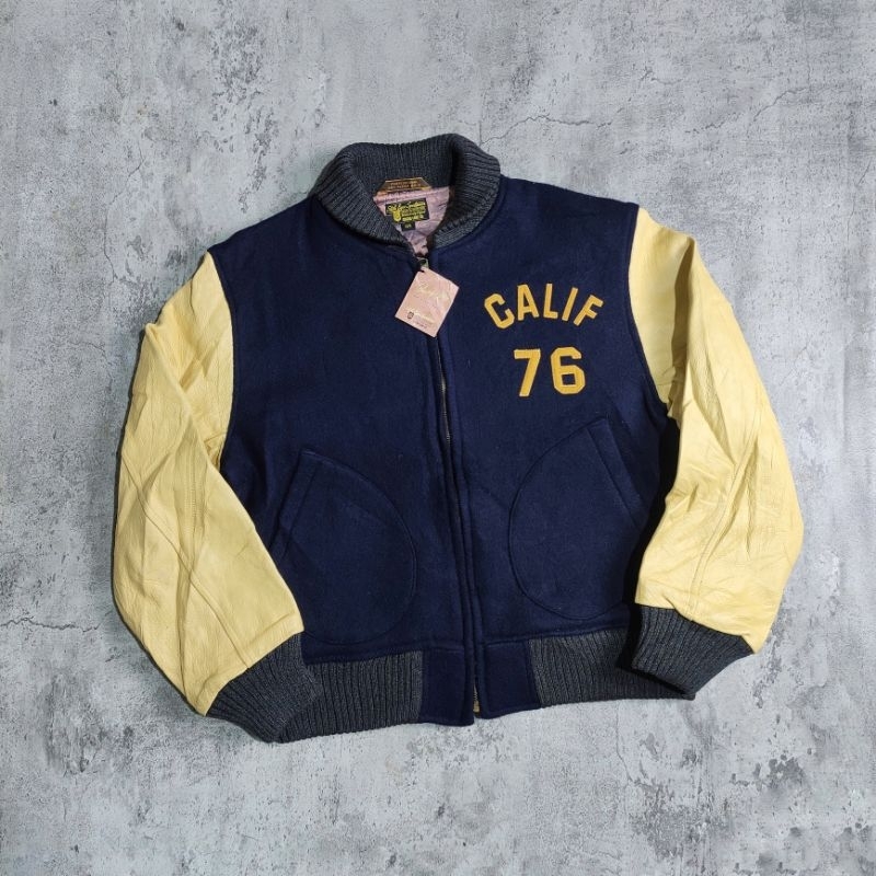 Style eyes sportswear Sugar Cane by Toyo Enterprise varsity leather jacket