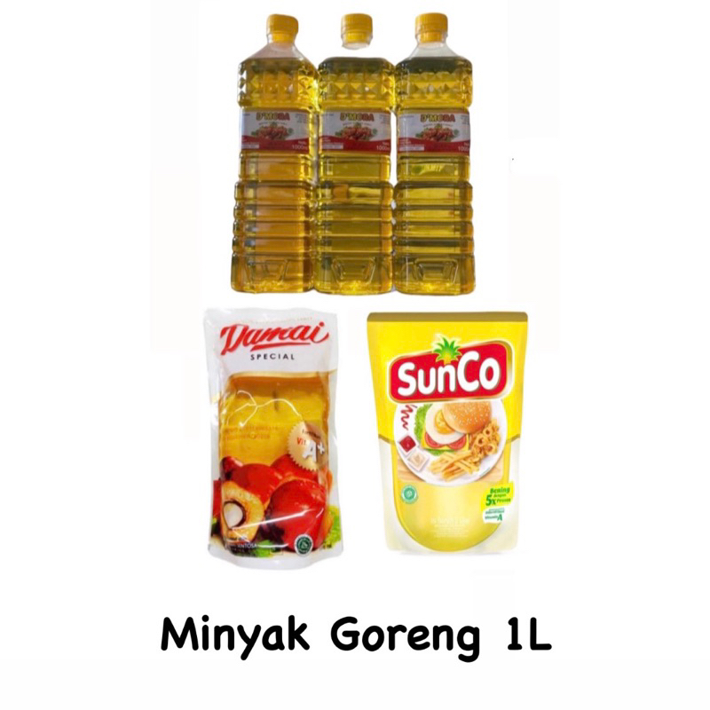 SunCo 1L / Dmora 1L / Damai 1L Minyak Goreng