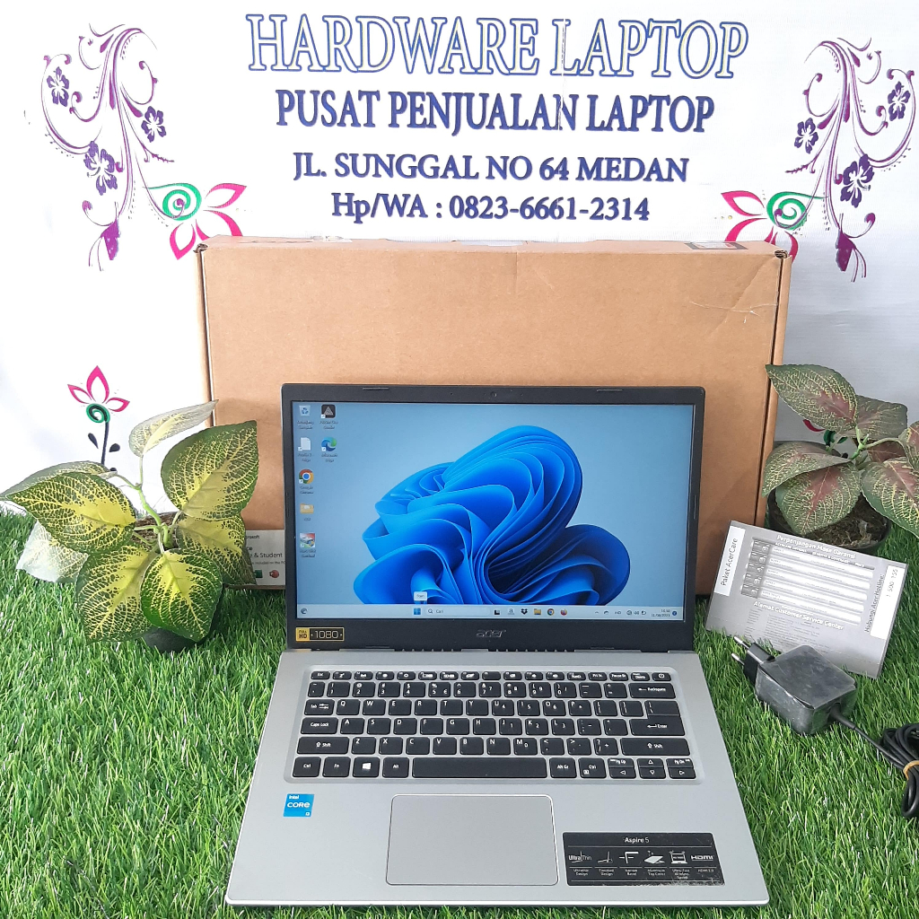 ACER A514 CORE I3-1115G4  4GB SSD 256GB FULLSET