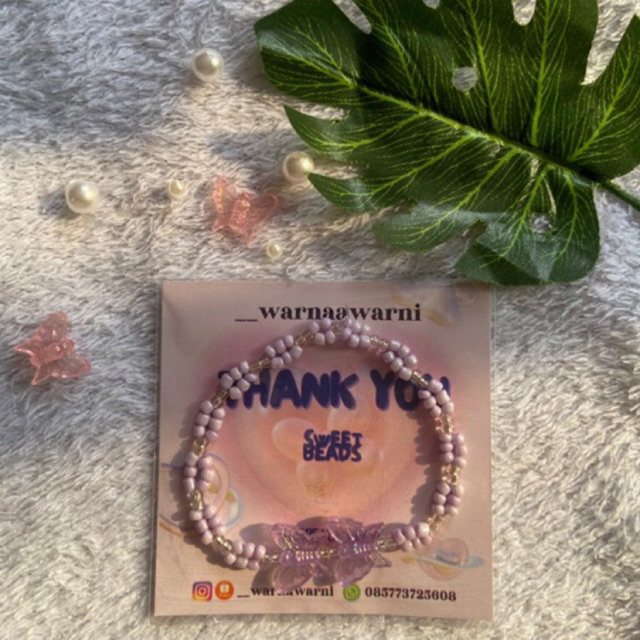 ⋆ ˚｡⋆✧˚ BRACELET BEADS BUTTERFLY⋆ ˚｡⋆✧˚₊