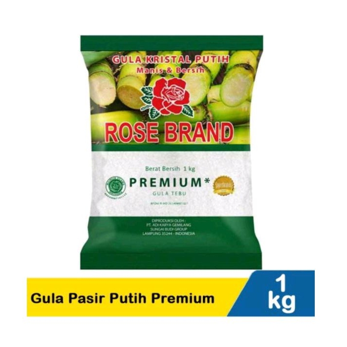 

gula pasir putih rose brand 1Kg