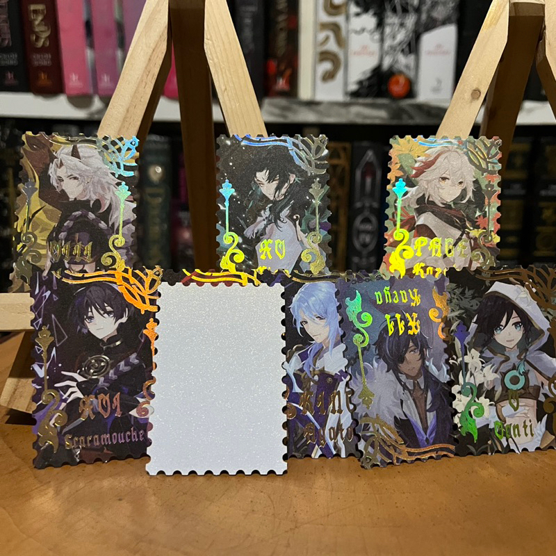 Fanmerch Countercurrent Summer Yinshu Genshin Impact Kartu Stamp Zhongli Kaedehara Kazuha Nahida Albedo Xiao Venti Itto Childe Kaeya Diluc Tartaglia Ayato