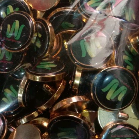 custom kancing logo resin, kancing couting