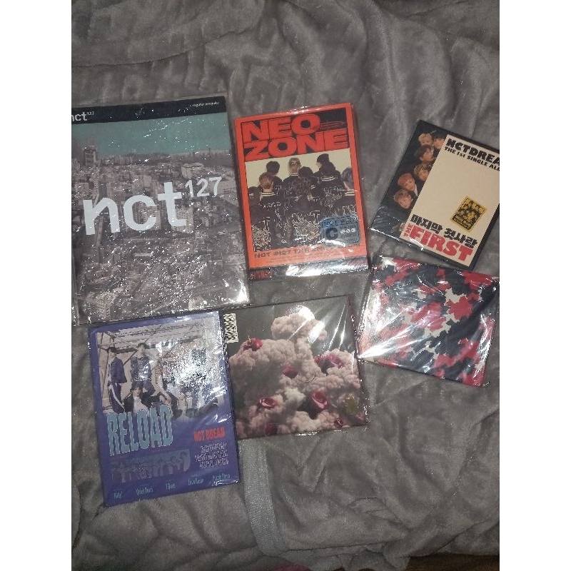 album only nct 127 & nct dream: firetruck, cherry bomb, regular-irregular, neo zone, the first, relo