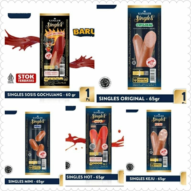 

Kanzler Sosis Singles Al Varian 1pcs