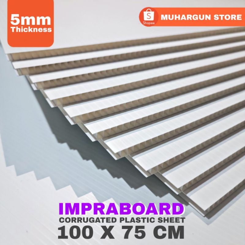 Infraboard Impraboard 5mm 100x75 cm / 100 x 75 cm / 75x100 cm PP Board Art Board Karton Plastik Imfr
