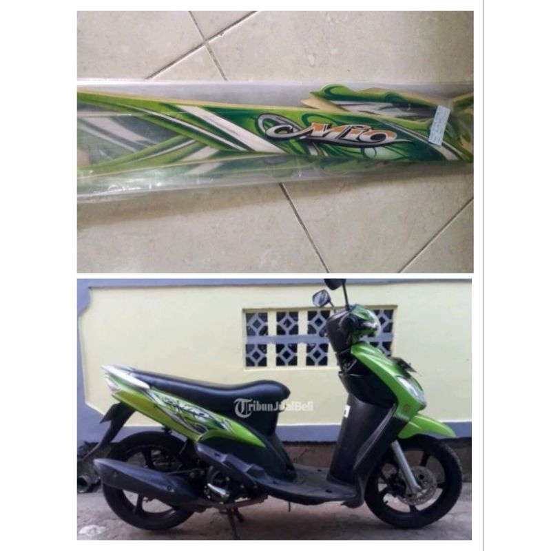 Striping Stiker Yamaha Mio Sporty 2010 Hijau