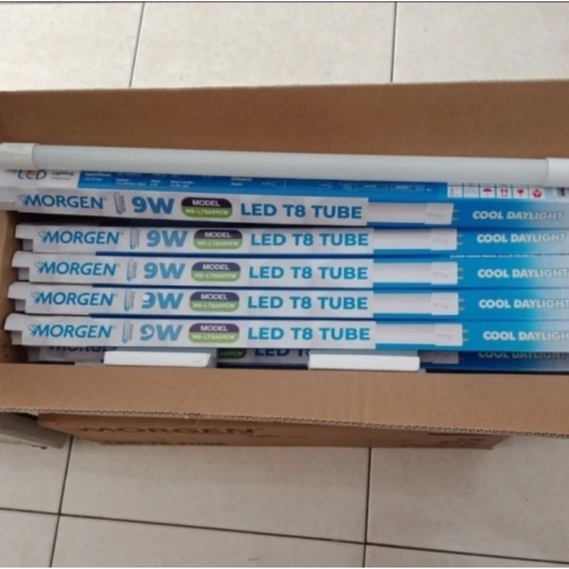 MORGEN legend Lampu LED T8 9w