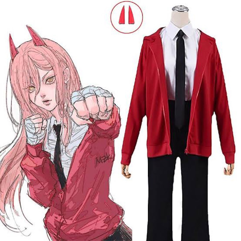 Promo Power - Chainsaw Man Anime / Cosplay / Cosplay Anime / Cosplay Anime Full Set Costume /