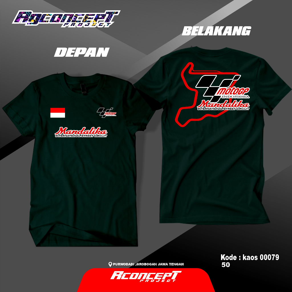 Kaos Mandalika Racing Team Original Kaos Mandalika Circuit Kaos Mandalika Dewasa Kaos Mandalika Gp S