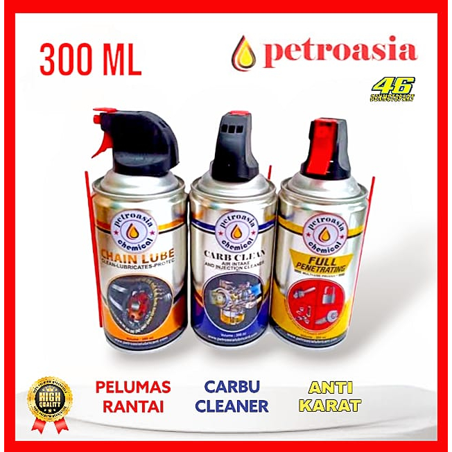 PETROASIA [ Chainlube , Carb Cleaner , Full Penetrating Penghilang Karat ] 300ML