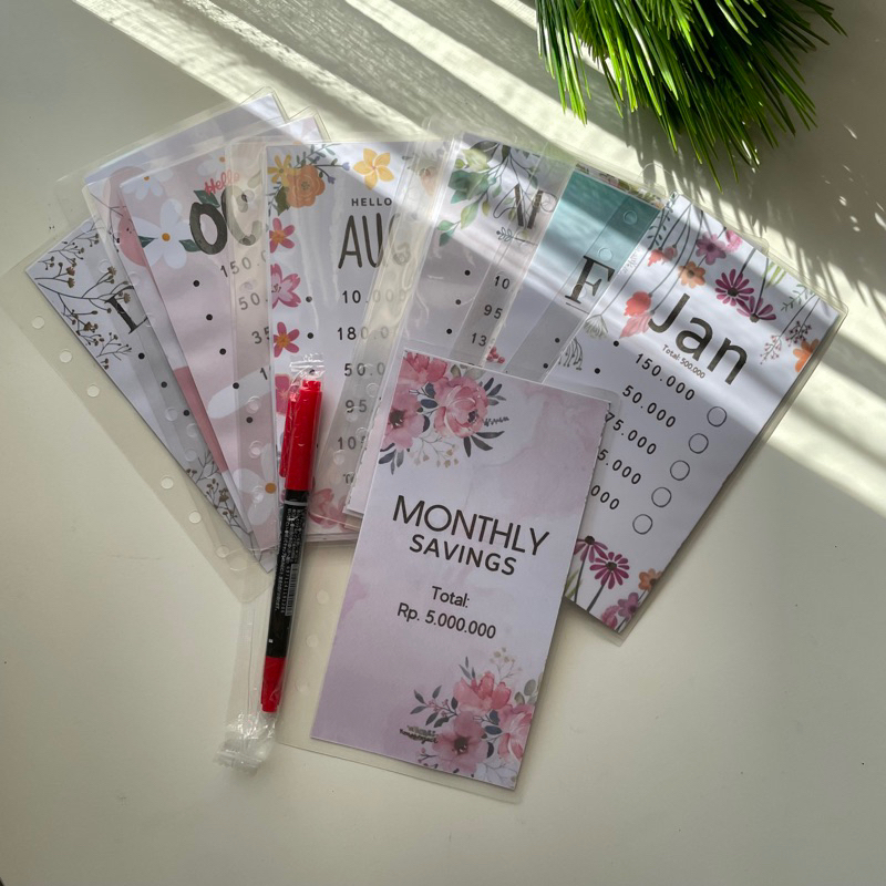 

RK monthly saving A6 nabung bulanan bisa di pakai berulang