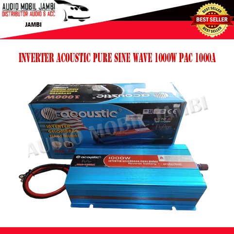 POWER INVERTER PURE SINE WAVE ACOUSTIC PAC-1000A | 1000W DC 12V TO AC 220V