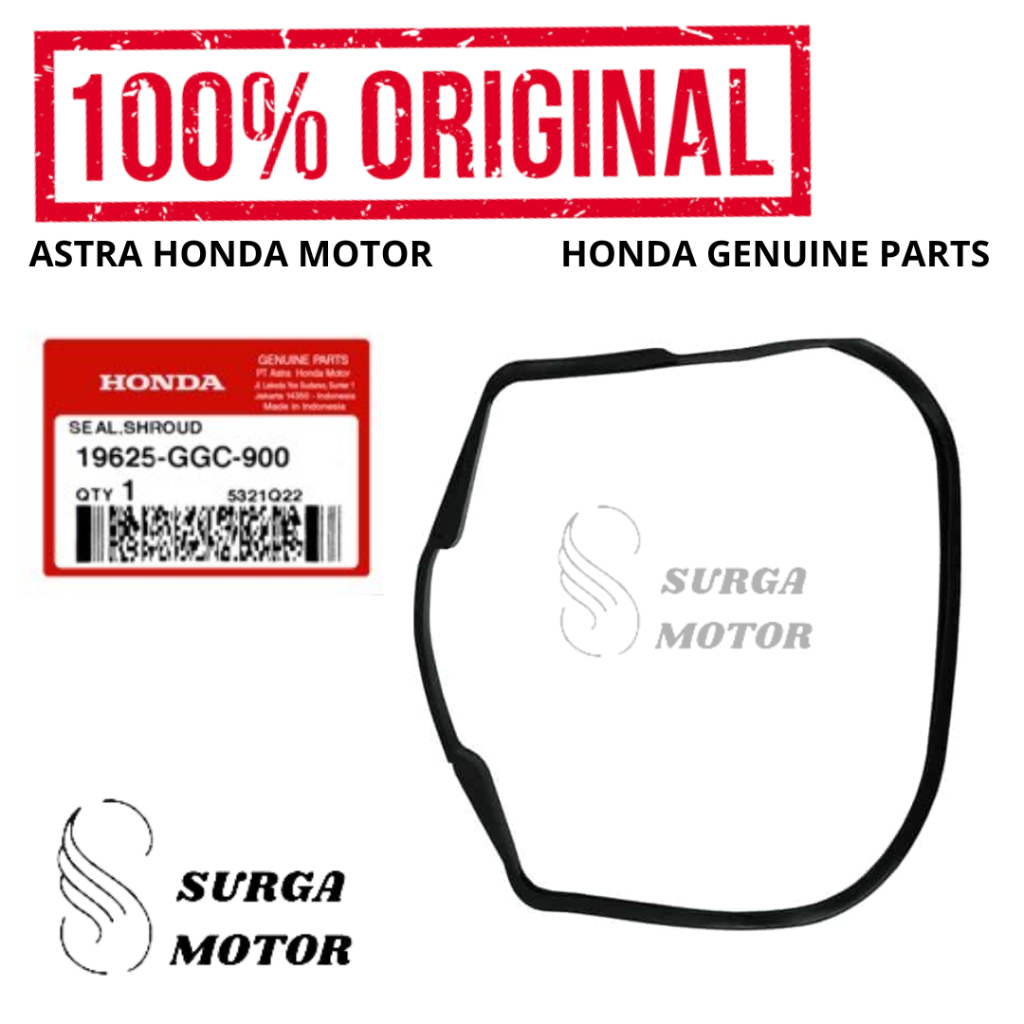 Seal Karet Shroud Cover Blok Mesin BeAT CBS K25 Scoopy Spacy FI Karbu Vario 110 Original Honda AHM 1