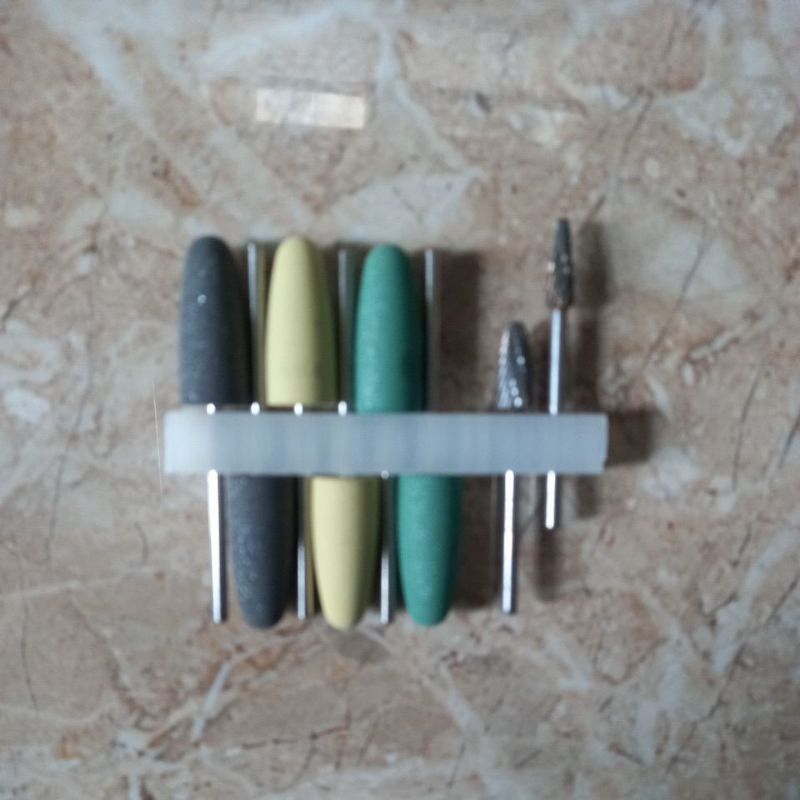 Bur Polish Protesa Set / Dental Bur Poles Akrilik Set / Bur Poles Gigi Tiruan Acrylic