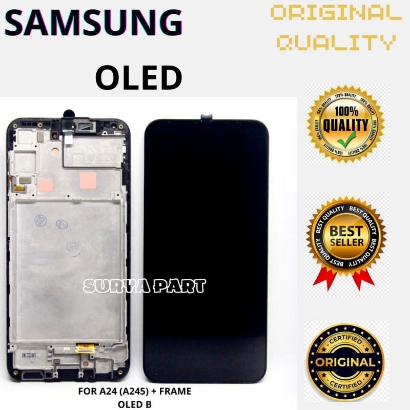 [ORIGINAL] QUALITY LCD SAMSUNG A24 FULLSET PLUS FRAME