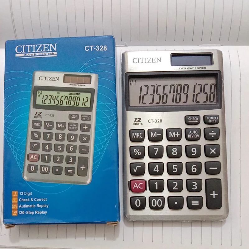 

kalkulator kecil citizen ct-328,12 digi