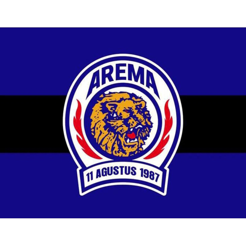 Bendera Arema Indonesia Blue Black