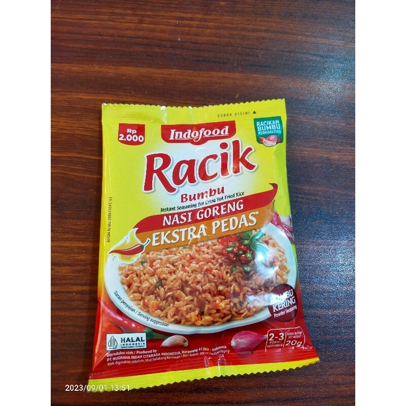 

INDOFOOD RACIK BUMBU NASI GORENG EXTRA PEDAS 20 gr