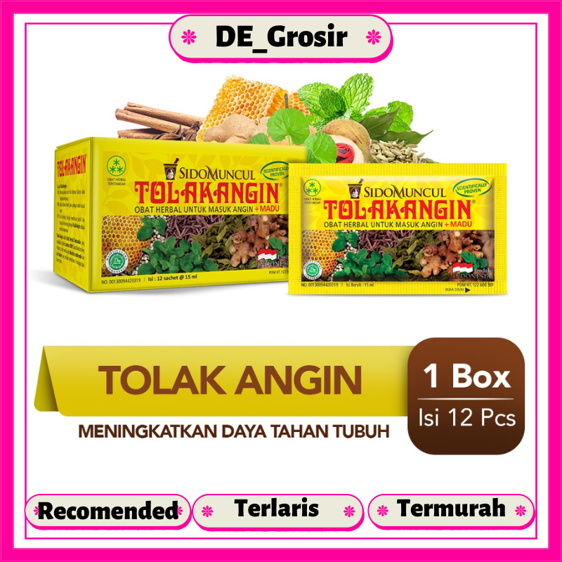 

Tolak Angin Cair Obat Herbal Untuk Masuk Angin Plus Madu Dapat 1 Box Isi 12 Saset